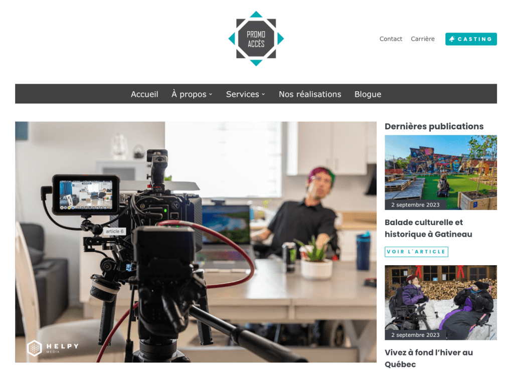 Représentation positive d’une personne handicapée